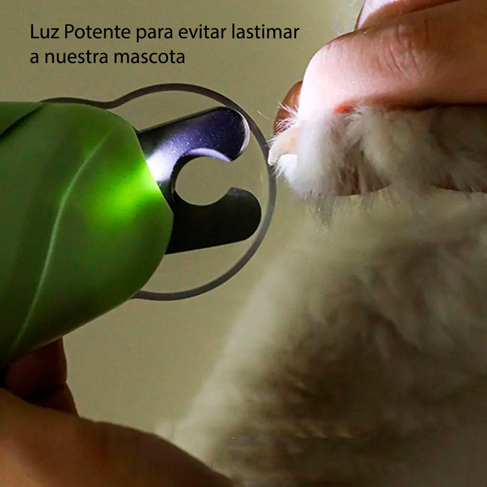 Cortaúñas LED para Mascotas | Corte Seguro y Preciso para Perros y Gatos