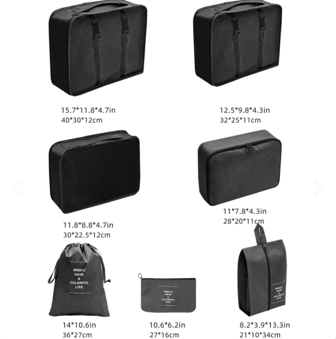 KIT ORGANIZADOR DE MALETAS