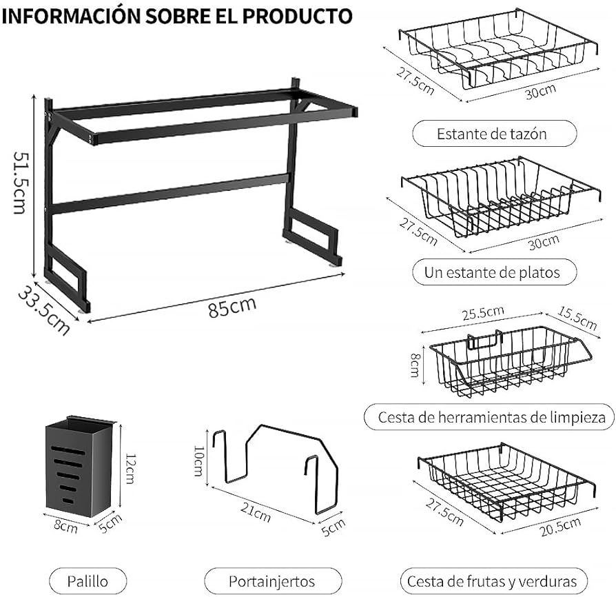 ESCURRIDOR DE PLATOS + ACCESSORIOS