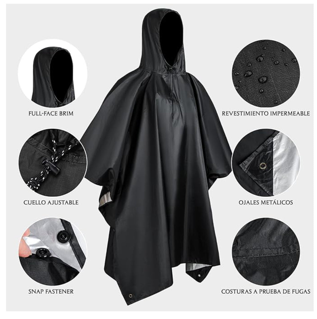 🌧️ Impermeable Premium para Lluvia | Protección Completa y Comodidad