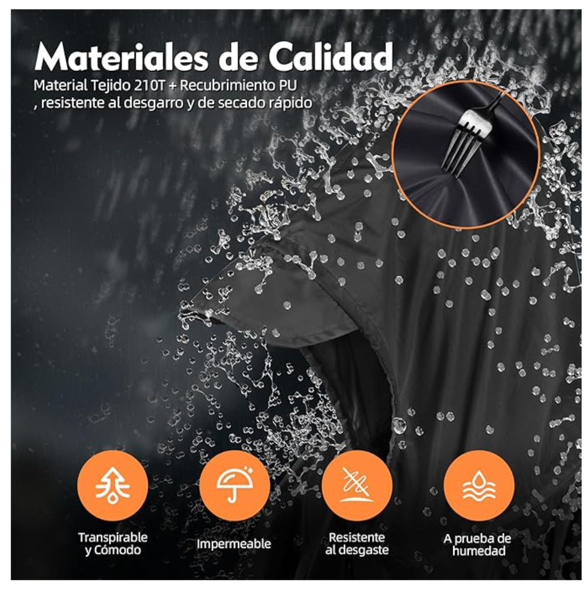 🌧️ Impermeable Premium para Lluvia | Protección Completa y Comodidad