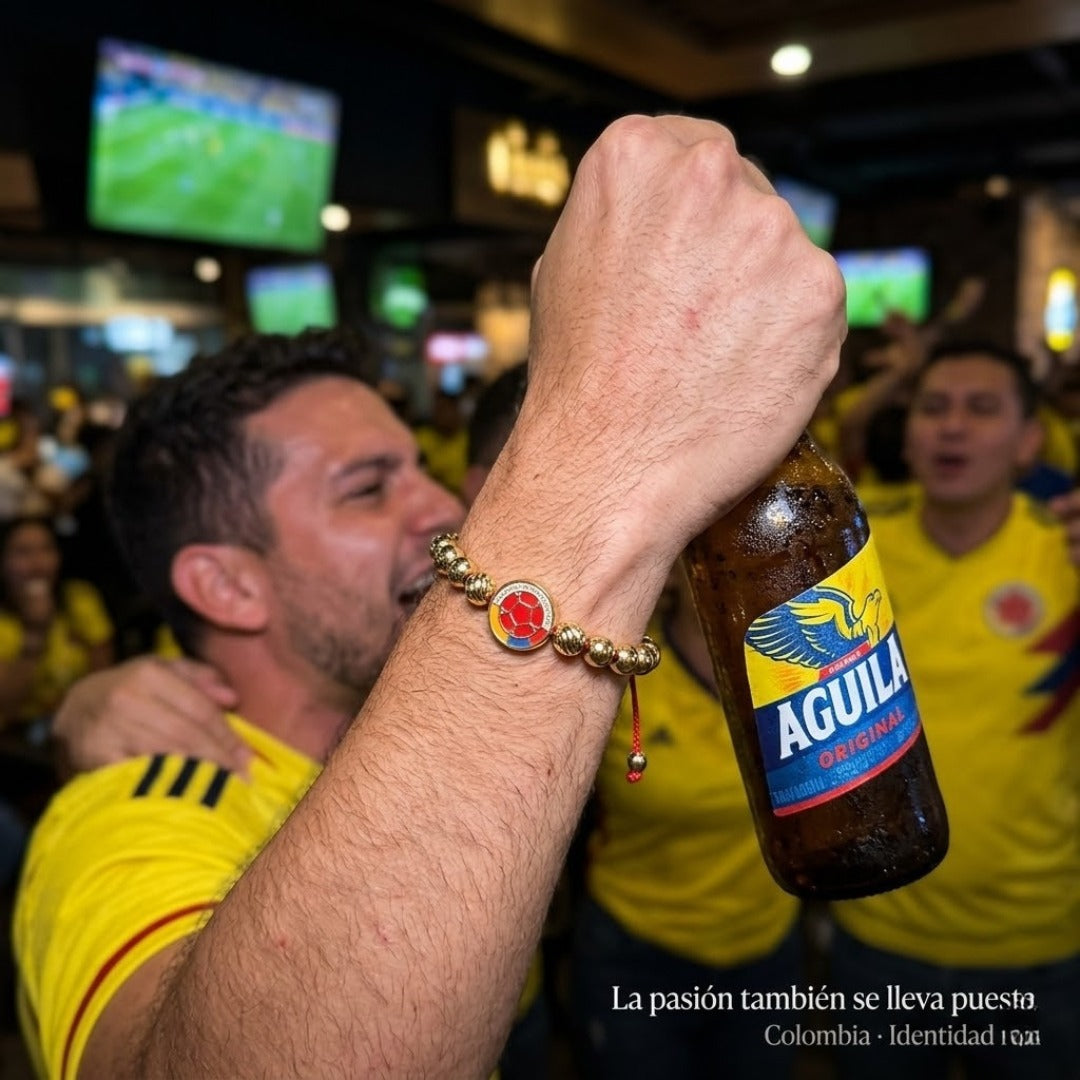Manilla Selección Colombia Premium | Ajustable + Caja de Regalo