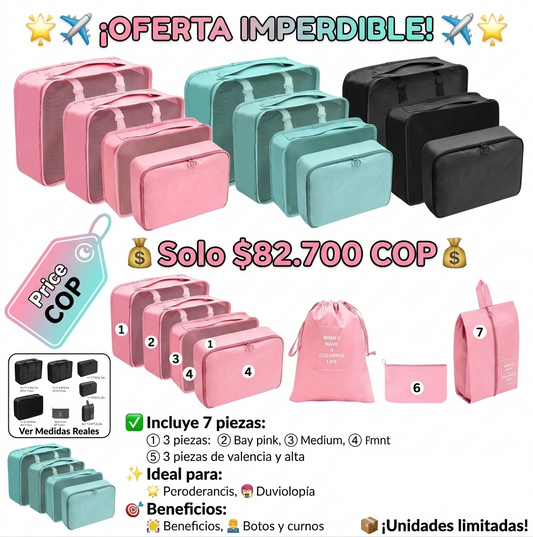KIT ORGANIZADOR DE MALETAS