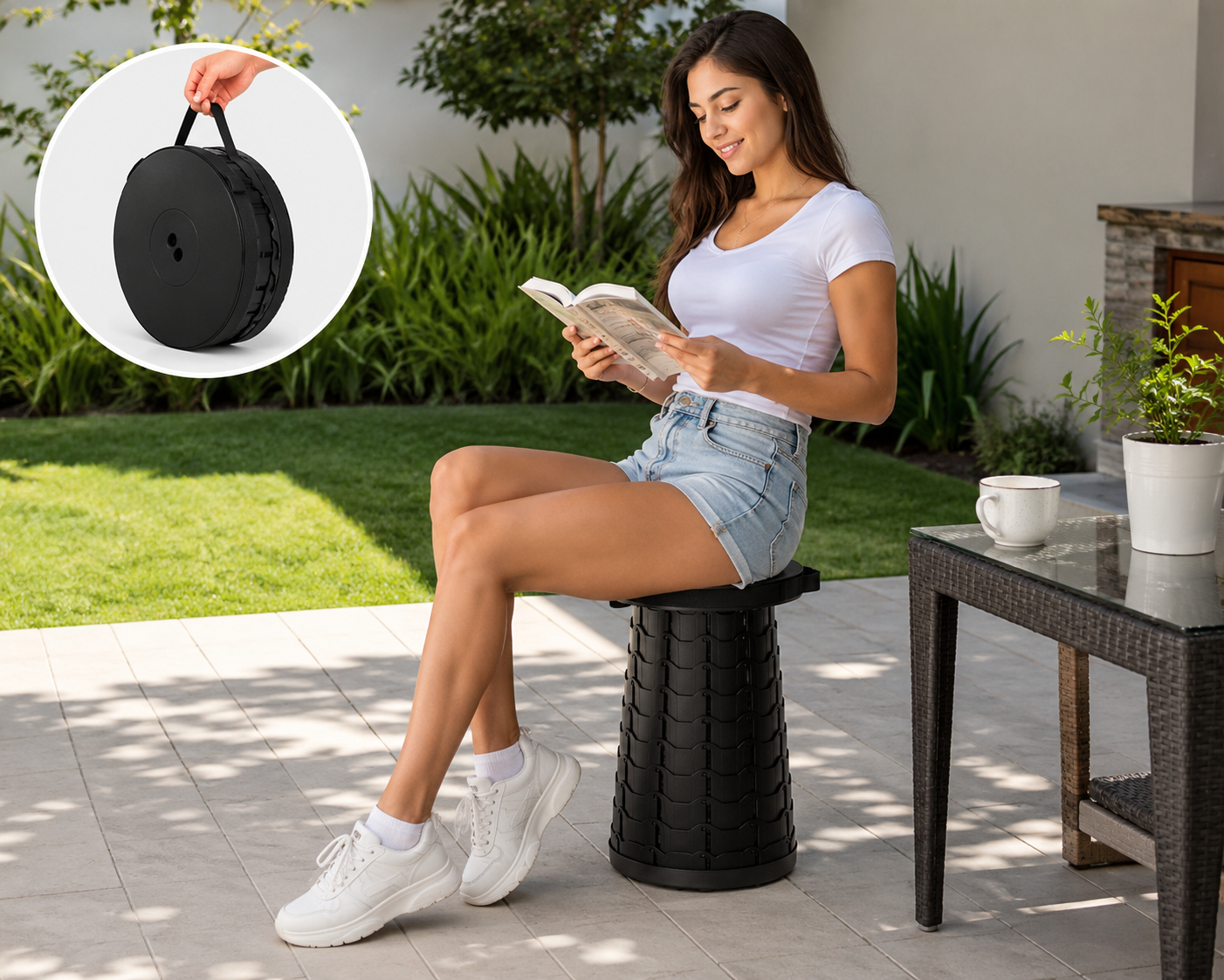 Silla Plegable Ajustable Portátil | Resistente, Compacta y Fácil de Transportar